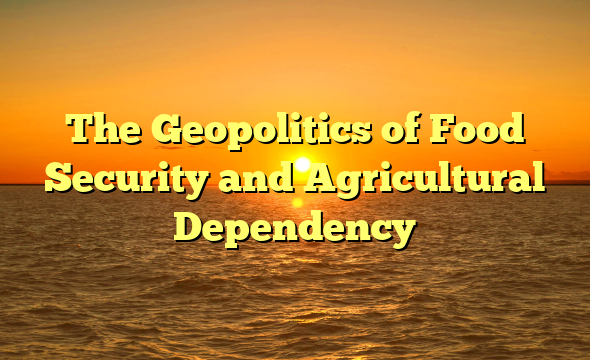 The Geopolitics of Food Security and Agricultural Dependency